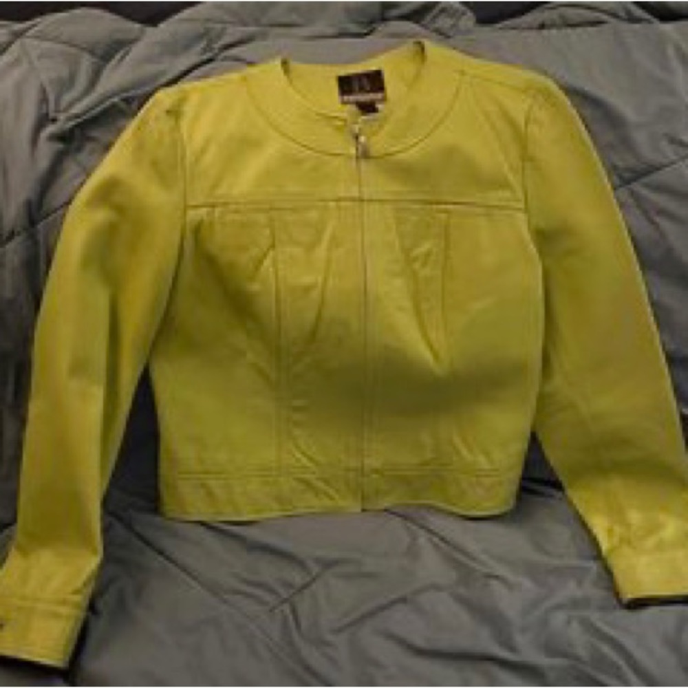 Lime Green Leather Jacket